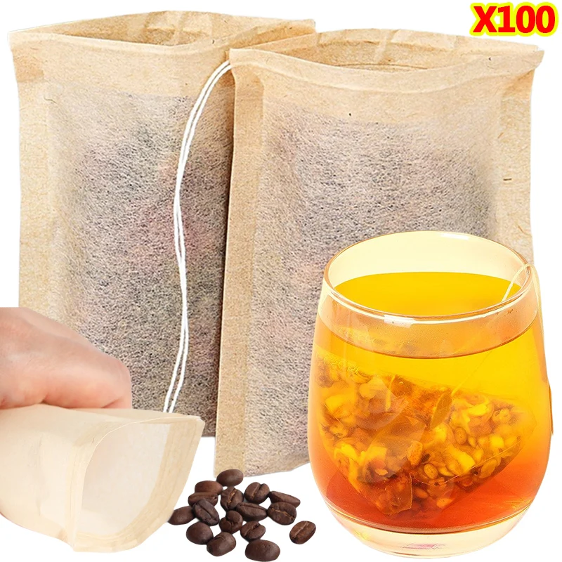 Herbal Wellness Supplement - 100 قطعة أكياس الشاي مع فلتر