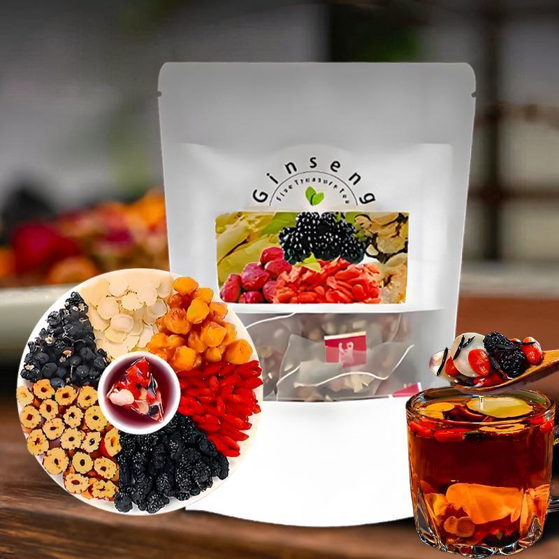 شاي الجينسنغ ذو الكنوز الخمسة: - مراجعة Herbal Wellness Blend وسعره