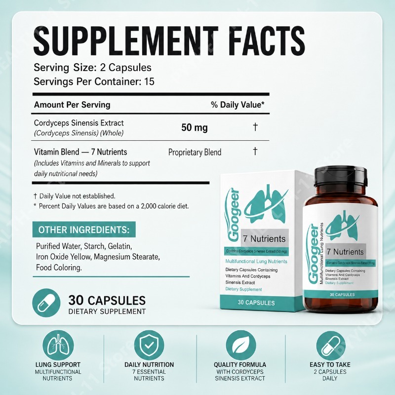 كبسولات مستخلص فطر الكورديسيبس - مراجعة Herbal Wellness Supplement وسعره