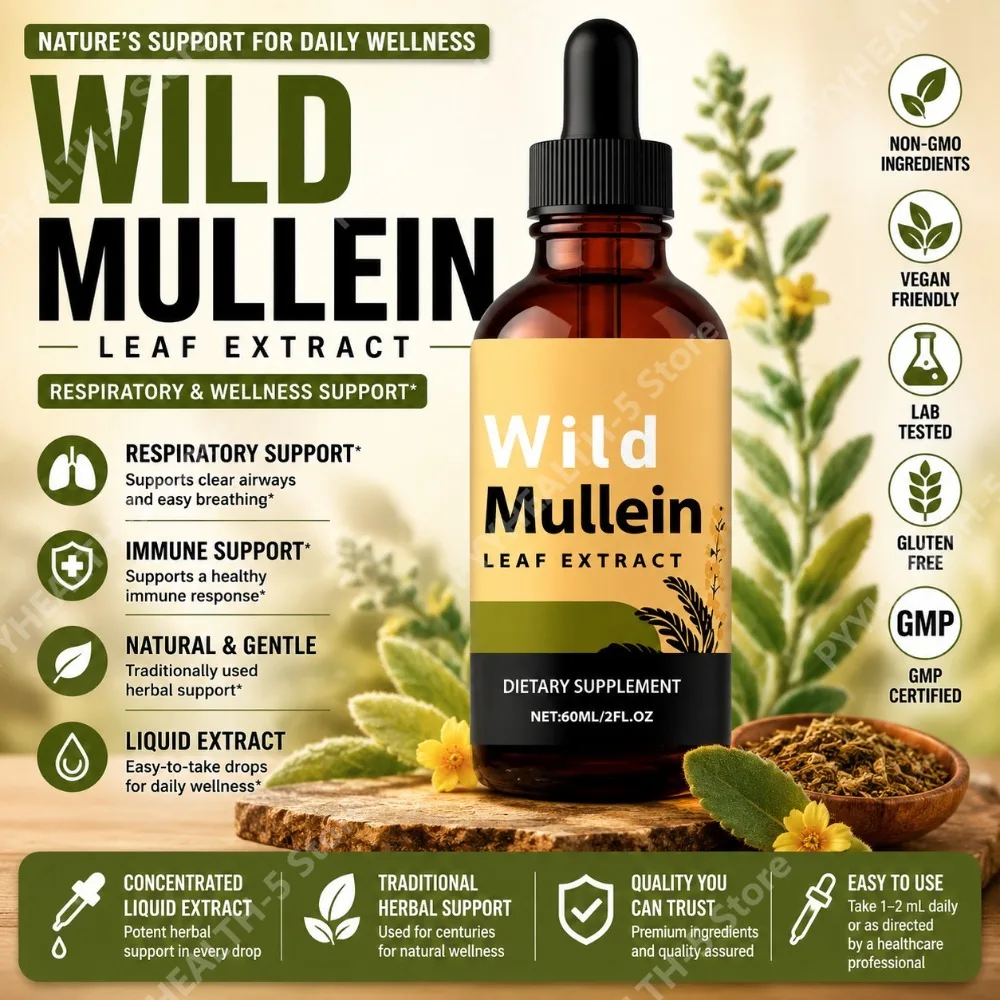 قطرات أوراق المولين البري مع ا - مراجعة Herbal Wellness Supplement وسعره
