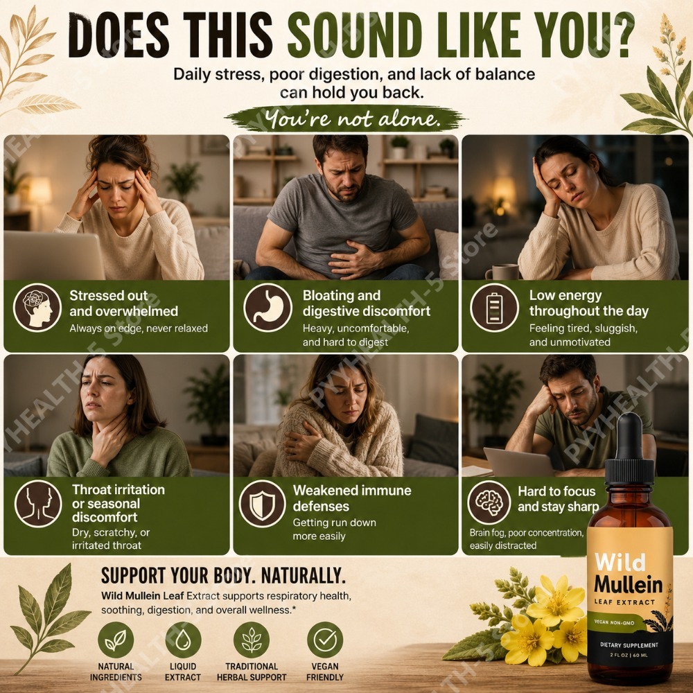 قطرات أوراق المولين البري مع ا - مراجعة Herbal Wellness Supplement وسعره