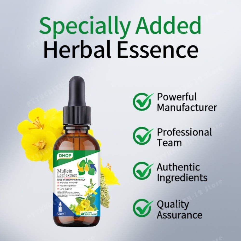 قطرات مستخلص أوراق المولين 60  - مراجعة Herbal Wellness Supplement وسعره