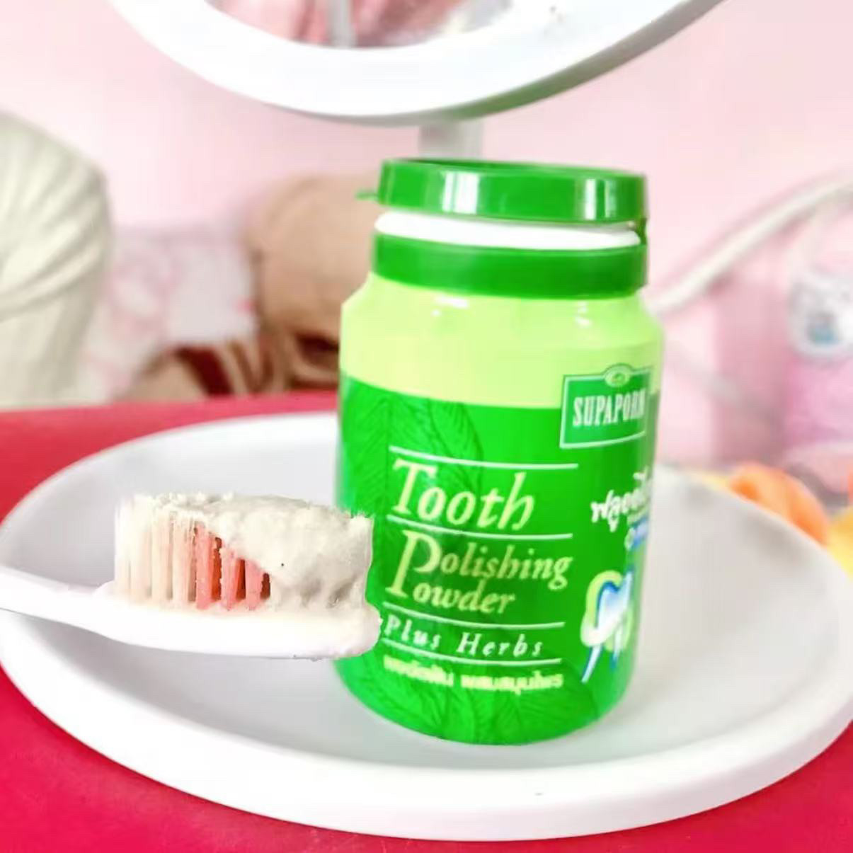 مسحوق أسنان عشبي تايلندي من سو - مراجعة Herbal Wellness Supplement وسعره