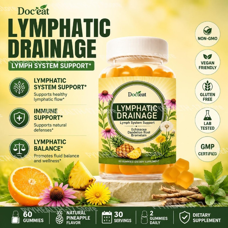حلوى دوكتيت لدعم الجهاز اللمفا - مراجعة Herbal Wellness Supplement وسعره