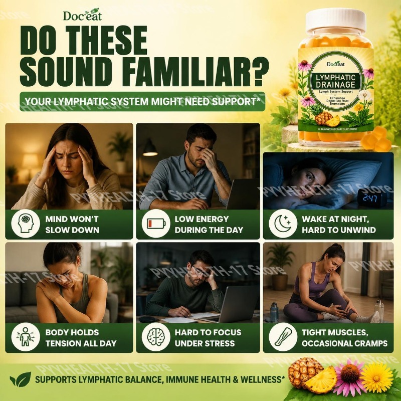 حلوى دوكتيت لدعم الجهاز اللمفا - مراجعة Herbal Wellness Supplement وسعره