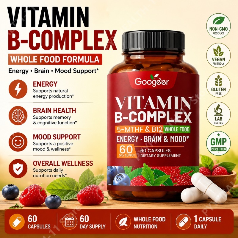مكمل فيتامينات B المركبة مع ال - مراجعة Herbal Wellness Blend وسعره