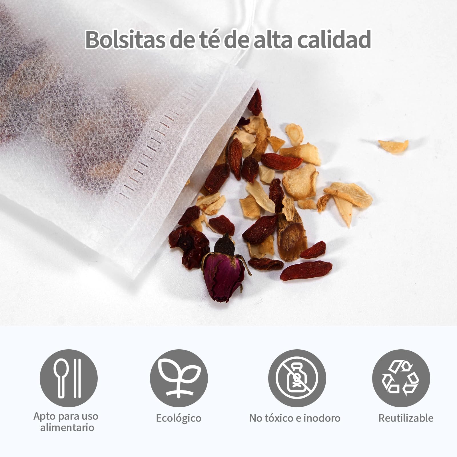 100 قطعة أكياس فلتر شاي قابلة  - مراجعة Herbal Wellness Products وسعره