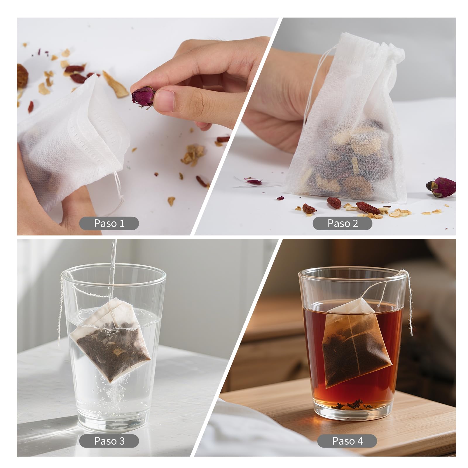 100 قطعة أكياس فلتر شاي قابلة  - مراجعة Herbal Wellness Products وسعره